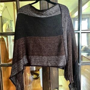 Woman’s Fringed Poncho   One size